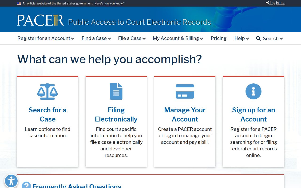 Vermilion Parish criminal court record guide to PACER federal docket access