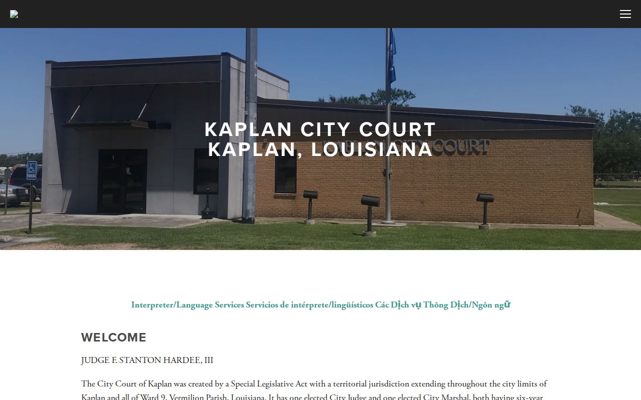 Kaplan criminal history City Court official website